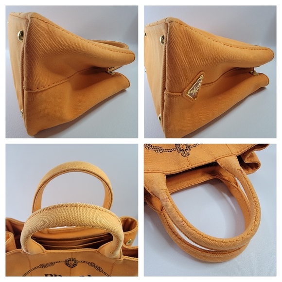 PRADA Canapa Canvas Tote Handbag/Crossbody Bag - Picture 7 of 12